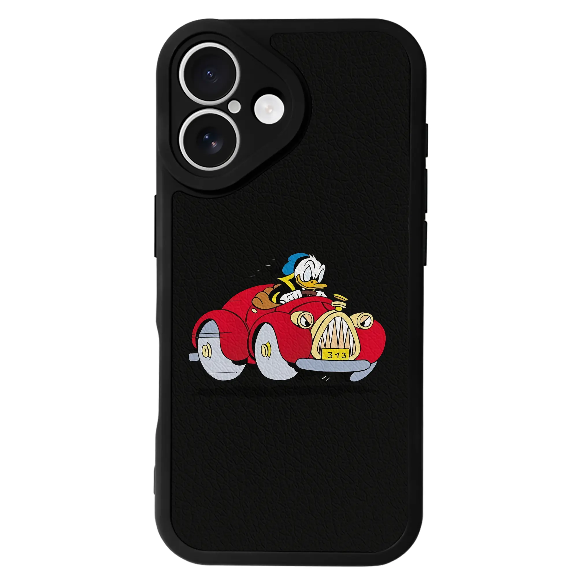 ミッキーマウス（Mickey Mouse） グッズ ドナルドダック（Donald Duck） - IPhone 16シリーズ対応 ・ シリコンスマホケース ・ レザー調 ・ 高精度フィット ・ 耐衝撃 ・ ワイヤレス充電対応 ・ 精密カット